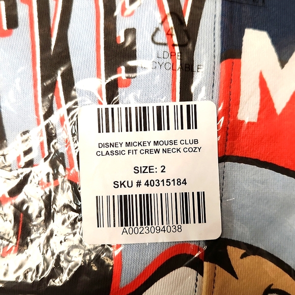 ❤️NWT VINTAGE TORRII MICKEY MOUSE CLUB MOUSEKETEER SWEATSHIRT DISNEY - PLUS SIZE - Picture 6 of 12